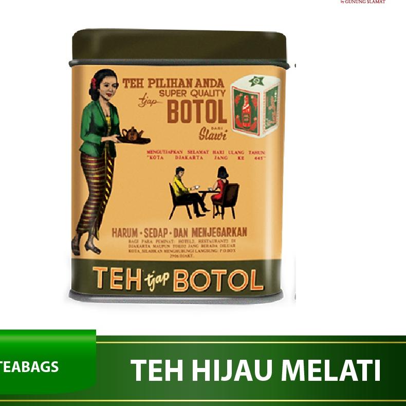 

➦ Teh Celup Cap Botol Hijau Aroma Melati Vintage 20 Bags - Floating Bag ►