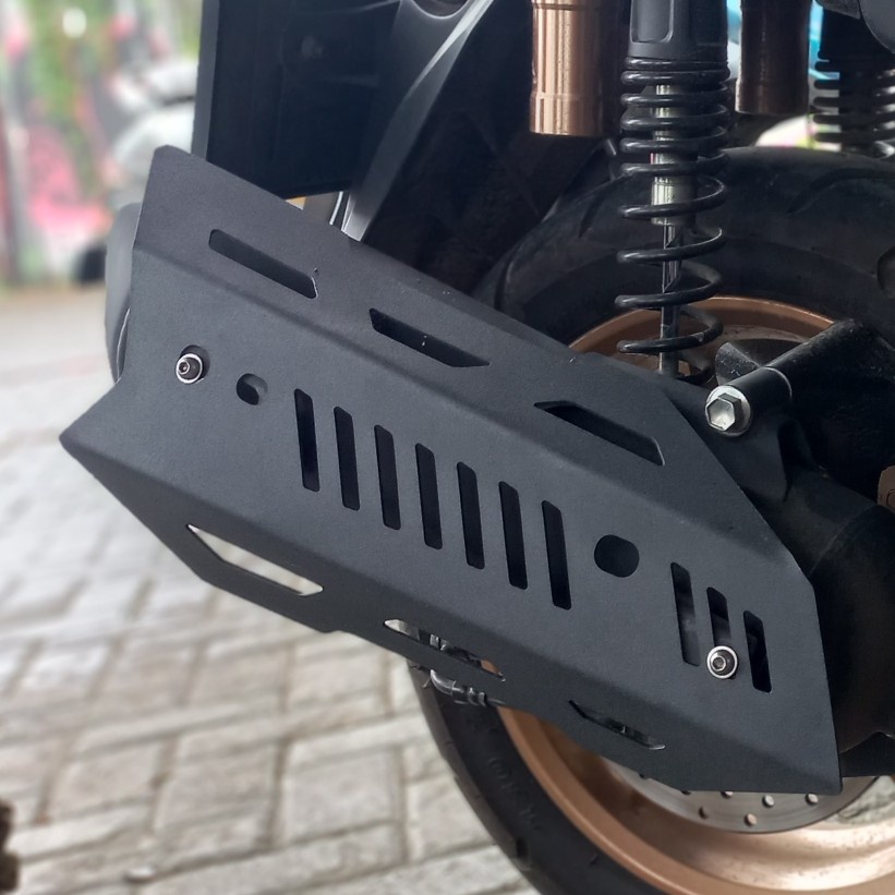 Cover Tutup Knalpot Nmax Old 2015 - 2019 Model Robot Bahan Besi