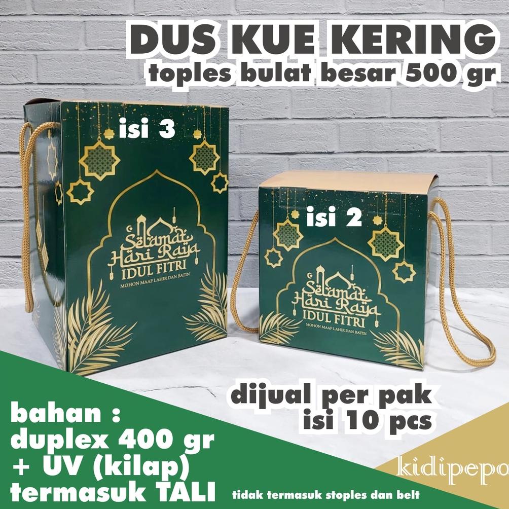 

DUS JINJING KUE KERING TOPLES IDUL FITRI LEBARAN 500 GR (ISI 10) .