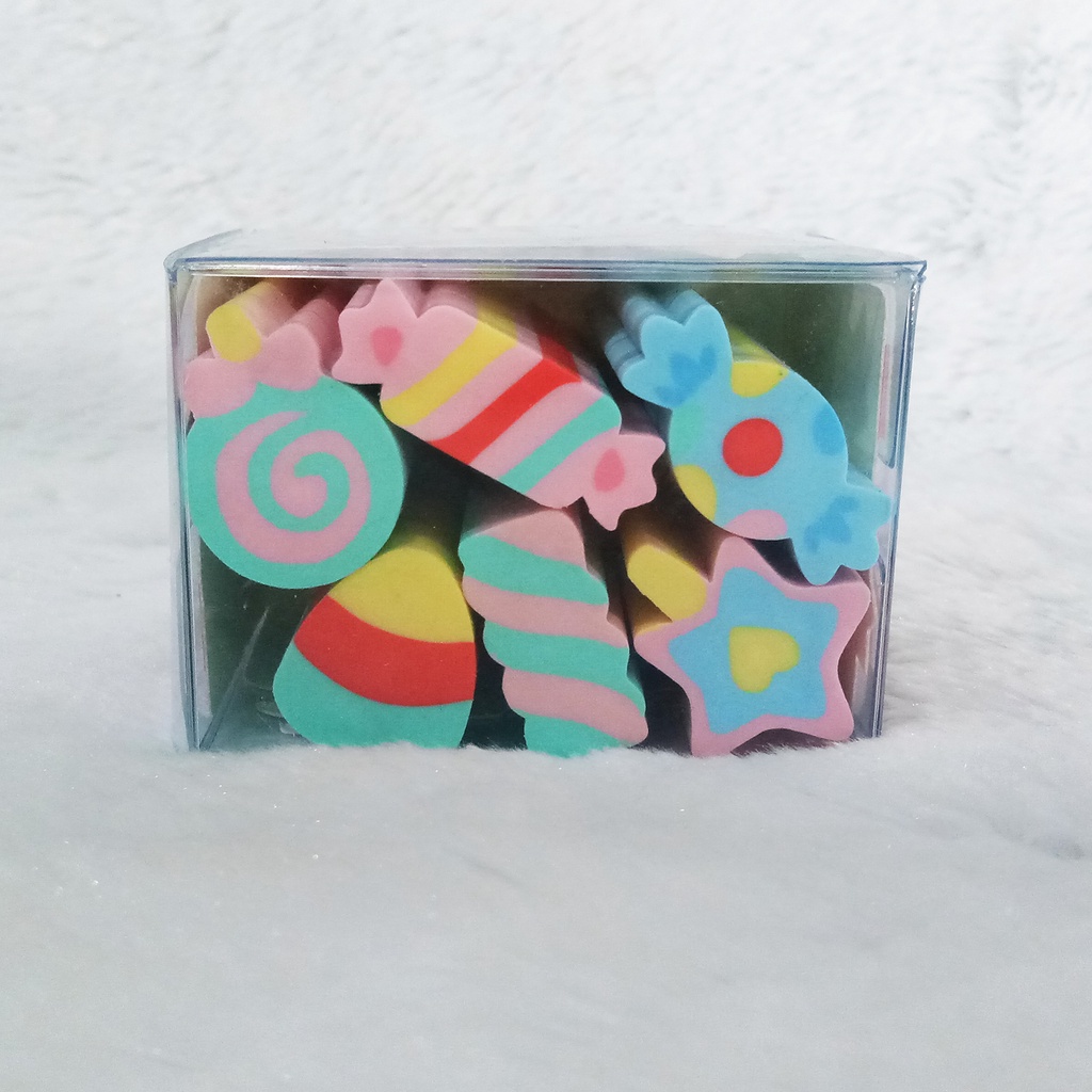 

QIHAO - ERASER FANCY / PENGHAPUS LUCU MURAH SERI CANDY / QH-8526 / PENGHAPUS MURAH LUCU BERKUALITAS
