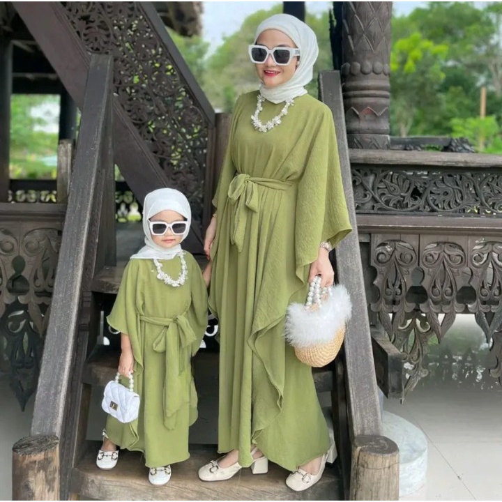 Kaftan Anak Perempuan Umur 8 9 Tahun Baju Muslim Dress Pesta Dres Idul Fitri Ank Gamis Tanggung 7-13