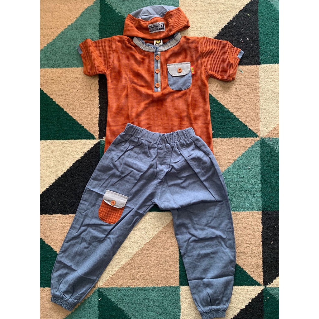 Baju Muslim Setelan Anak Laki Laki Umur 1 2 3 4 5 Tahun Model Terbaru Lebaran