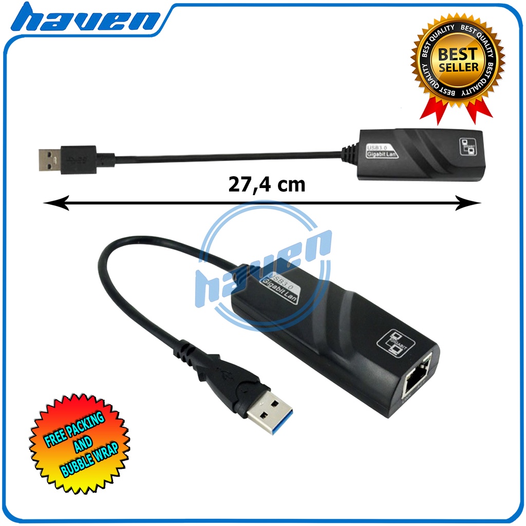 USB to LAN RJ45 Gigabit / USB 3.0 to Ethernet RJ45 / USB LAN Gigabit
