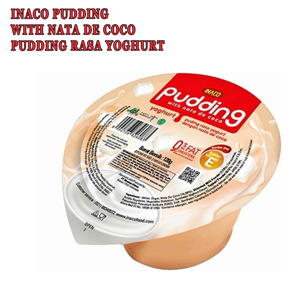 Nata De Coco* INACO Puding* Puding Susu Rasa* 120g