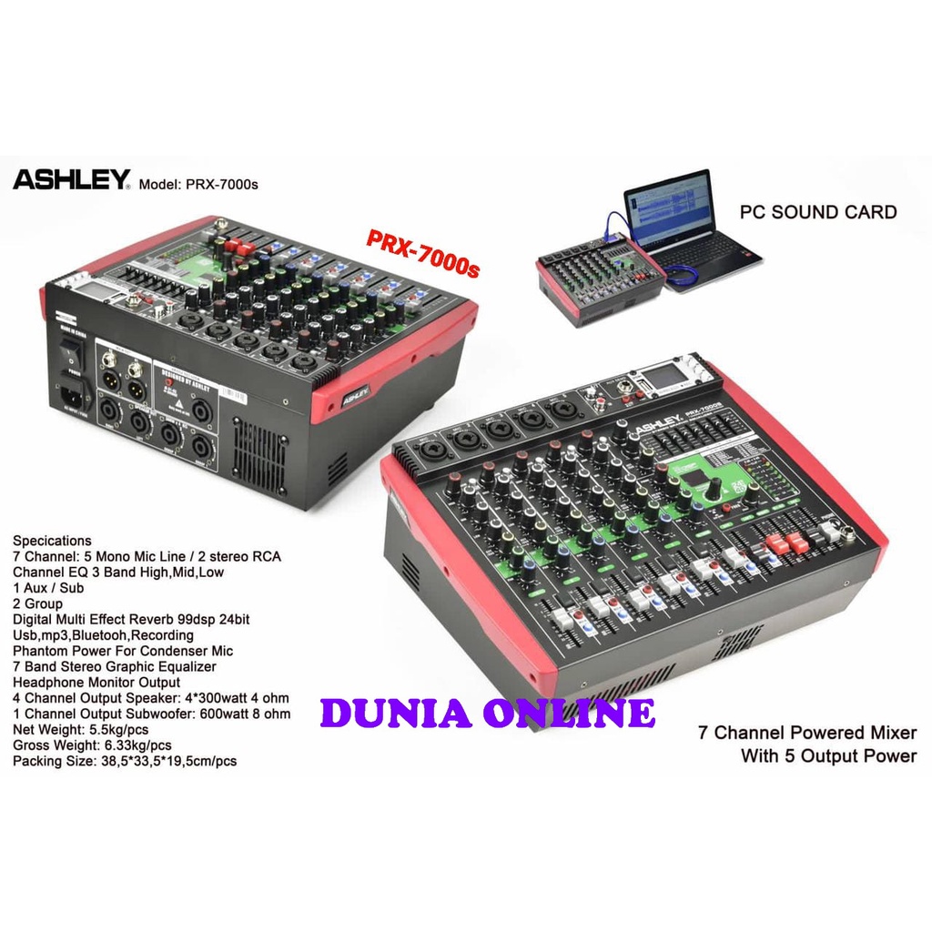 POWER MIXER PRX7000S MEREK ASHLEY PRX 7000S prx7000 s ORIGINAL