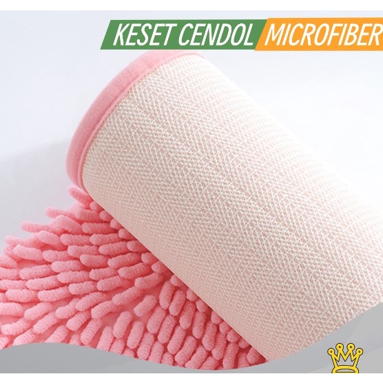 Crown Keset Cendol Microfiber Setengah Lingkaran UK 40x60CM