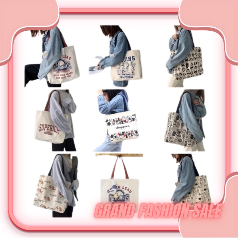 [LOKAL] DOMMO - D1508 TOTEBAG BIG varian sablon PAKAI PEREKAT