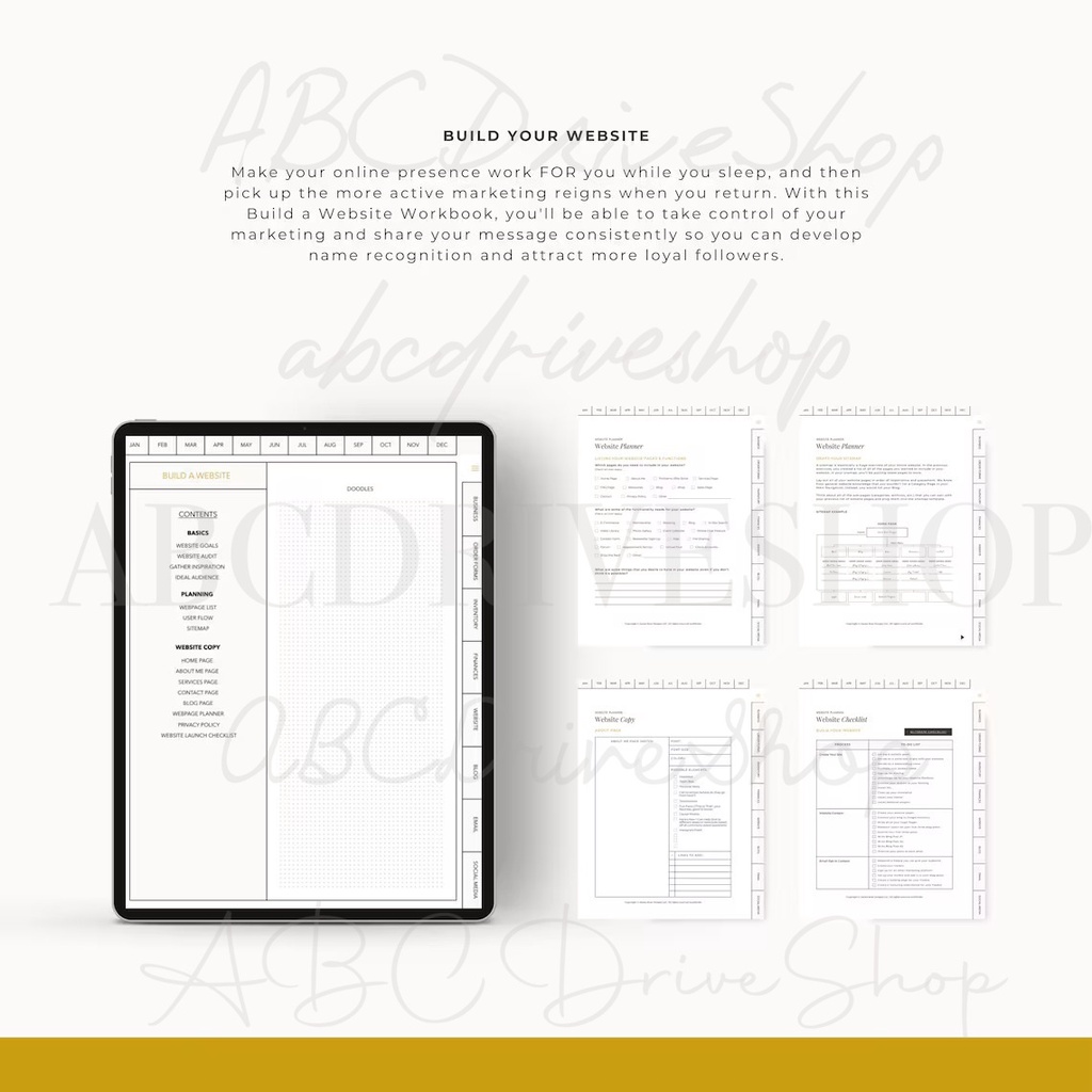 Digital Planner &amp; Journal - Ultimate Bussiness &amp; Social Media Planner