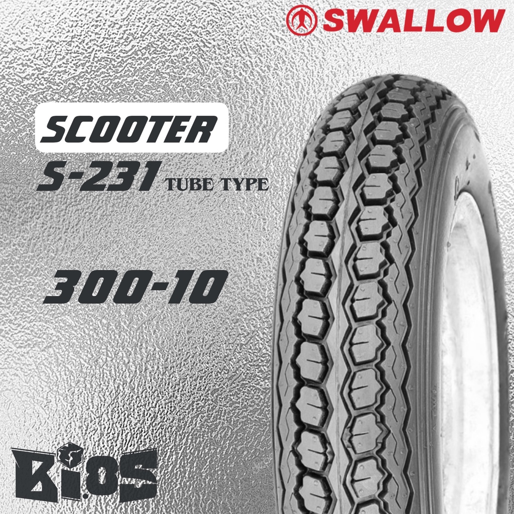 BAN SWALLOW S-231 TUBE TYPE BAN VESPA RING 8 &amp; 10