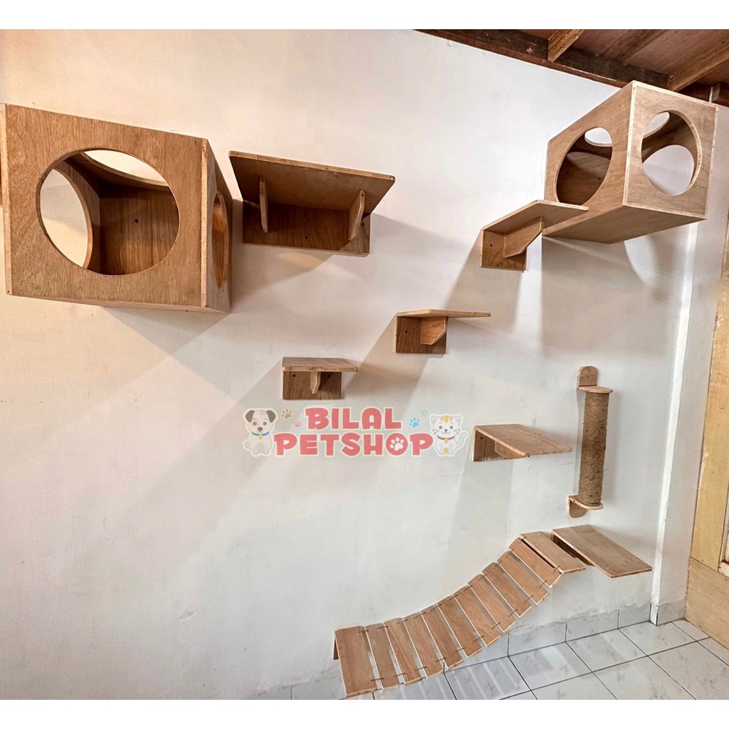 COZY Cat SET A Playground/Rumah Kucing/Cat House Cat Scratcher