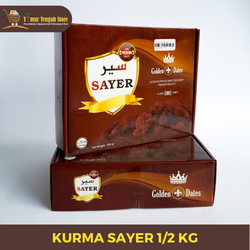 

Kurma Sayer Golden Dates 500gr Oleh-oleh Haji dan Umroh Jajanan Arab Murah