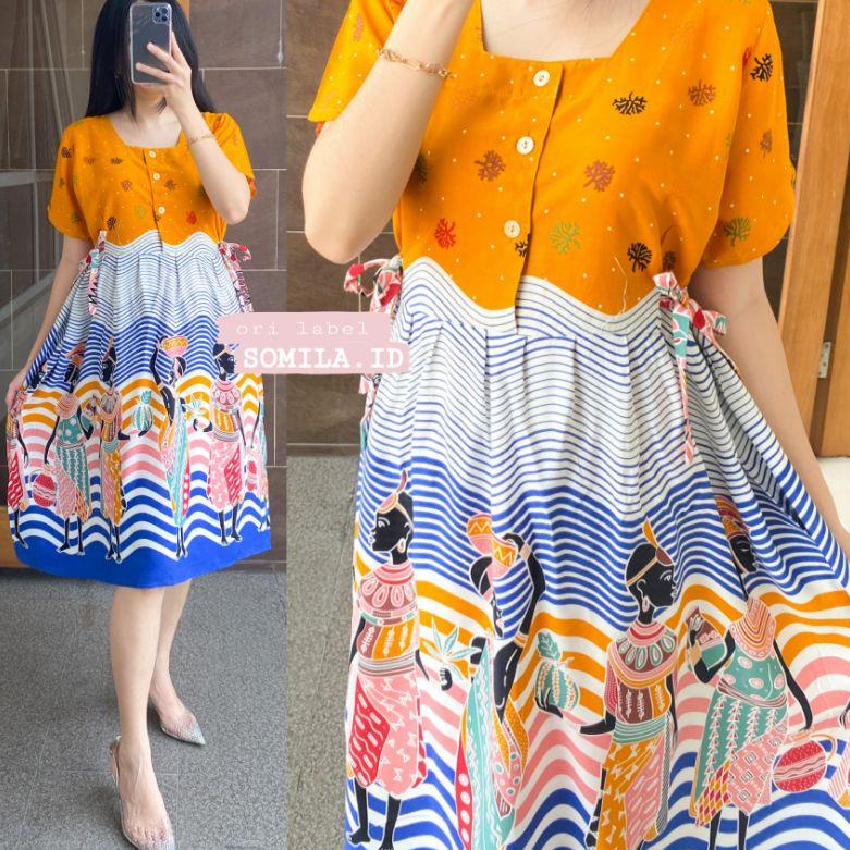 TERLARIS LD 115 GROSIR DASTER SOMILA.ID TERBARU BUSUI CHIBI PUTRI SERUT HOME DRESS BATIK BU TEJO