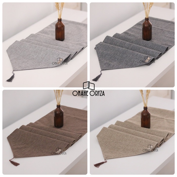Table Runner Polos Taplak Meja Tamu Panjang Mewah Minimalis Modern