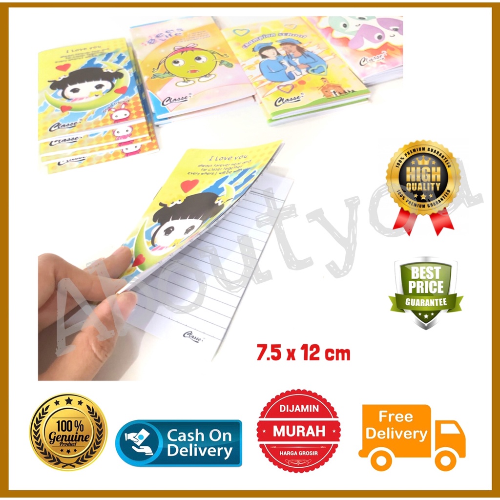 

Buku NOTES Kecil Buku Tulis Serbaguna Note Book Mini Buku Memo Murah