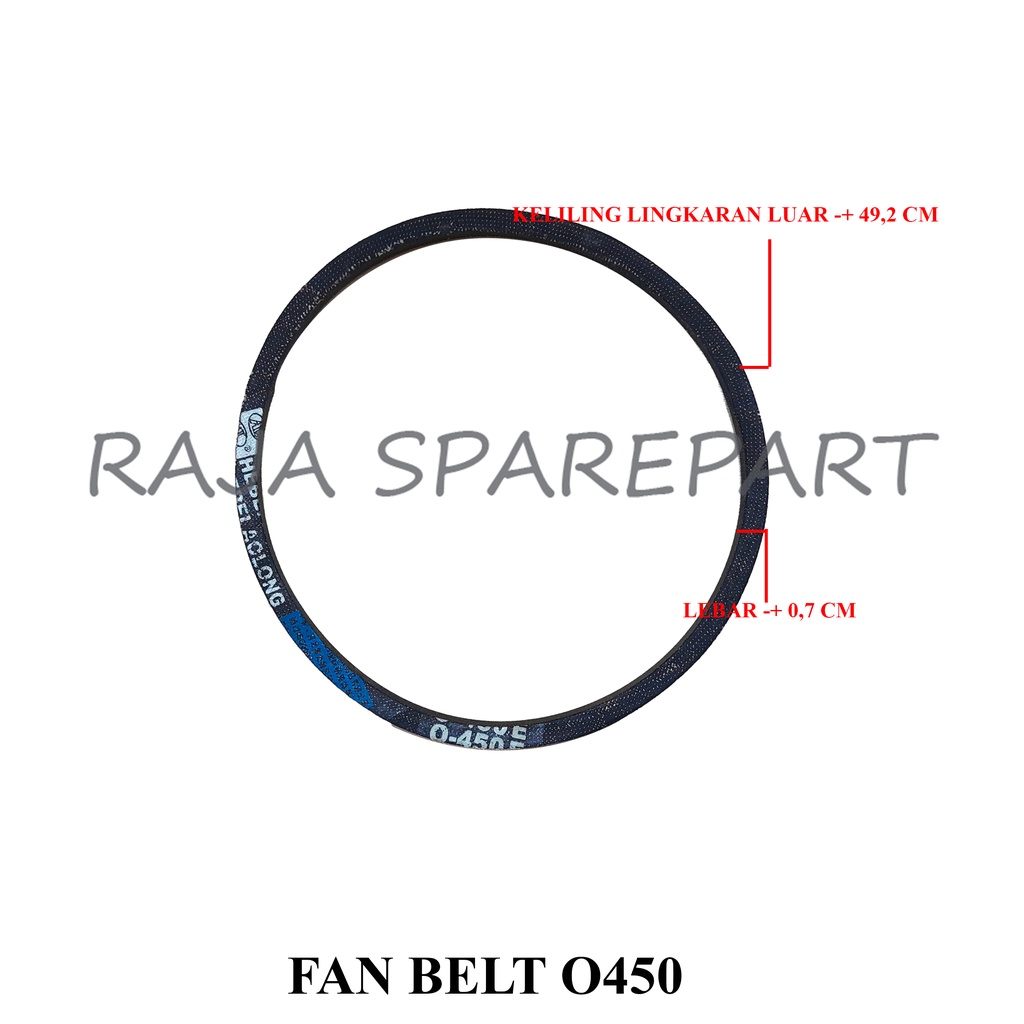 VAN BELT/VANBELT MESIN CUCI/FAN BELT O450