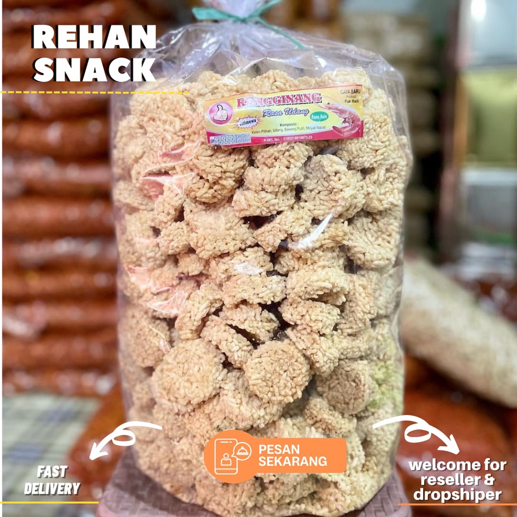

Rengginag Udang 3Kg - Rengginag kiloan - Gratis Ongkir - Rehan Snack