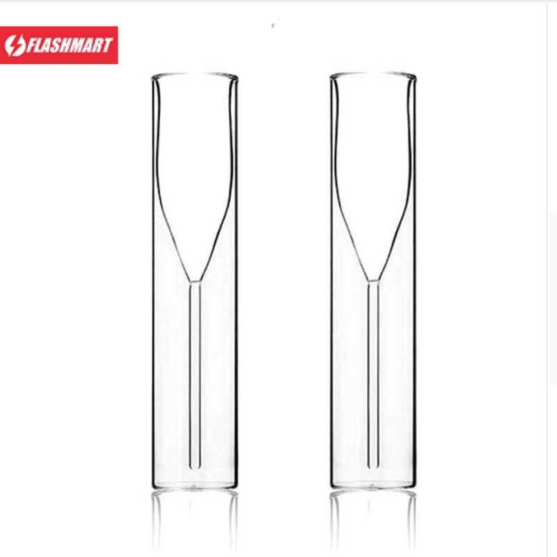 Flashmart Gelas Cangkir Double Wall Glass Model Champagne 115ml - CD1002