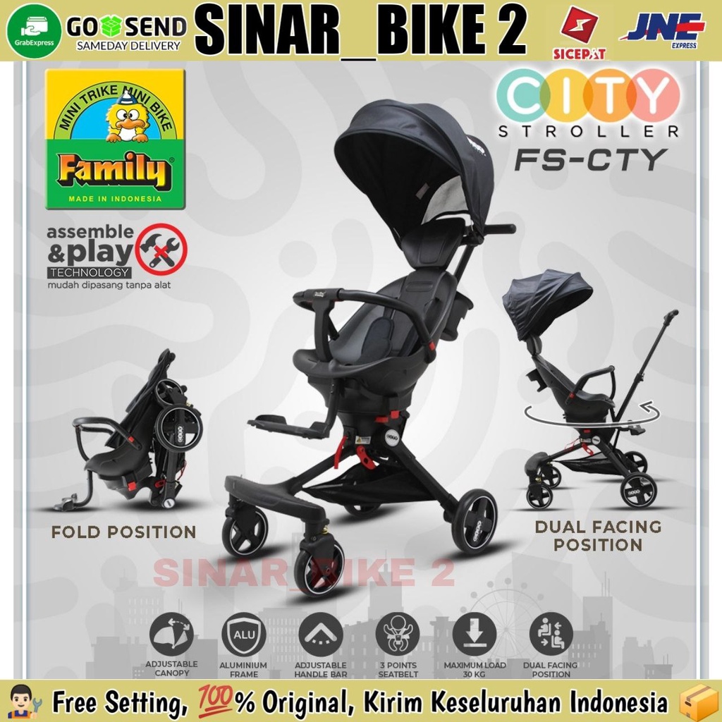 Magic Stroller Exotic LW-118 Kereta Dorong Stroller Bisa Dua Arah &amp; Magic Stroller Family City Stroller Bisa Dua Arah