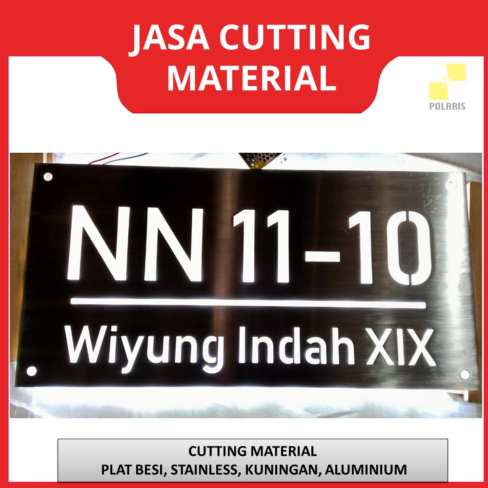 JASA CUTTING LASER MATERIAL PLAT BESI/STAINLESS STEEL/KUNINGAN/ALUMINIUM - POTONG MOTIF PAGAR WALL ART PARTISI WALL DECOR CUSTOM DESIGN