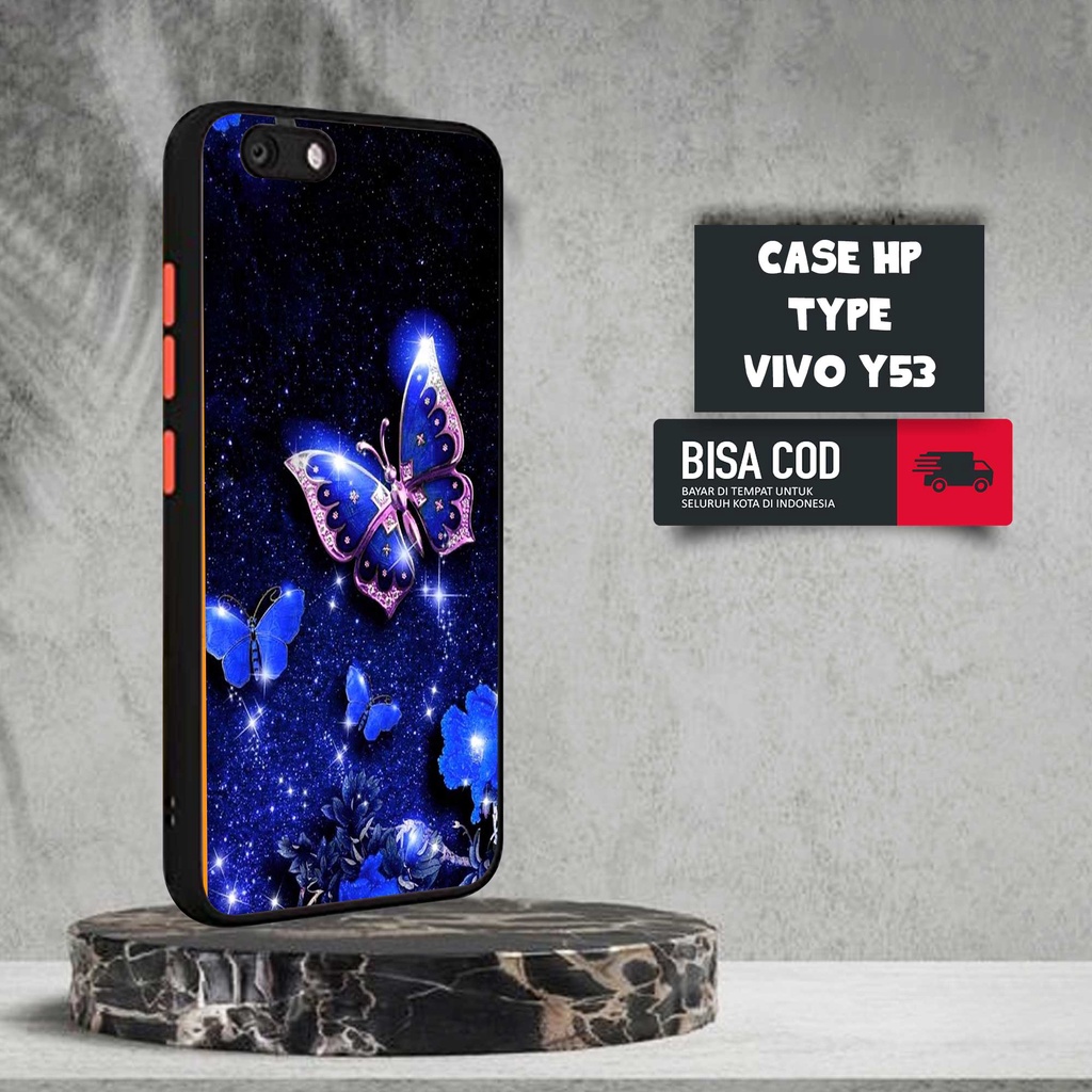 CASE VIVO Y53 [BUTTERFLY] TERLARIS CASING VIVO Y53 TERBARU DOVE MATTE FUZE SOFTCASE VIVO Y53 SOFTCAS