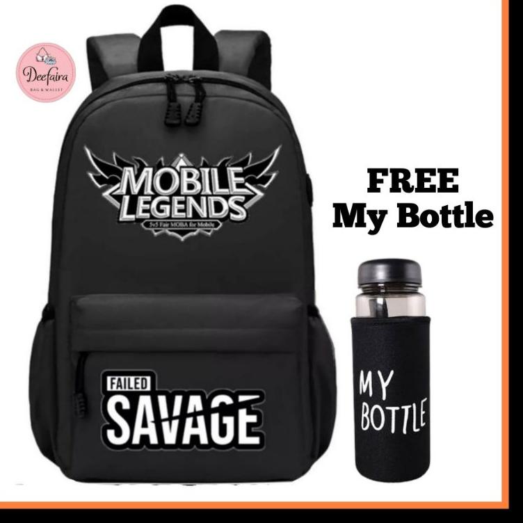 MALL Tas Ransel Sekolah Anak Laki Laki Bonus My Bottle ??