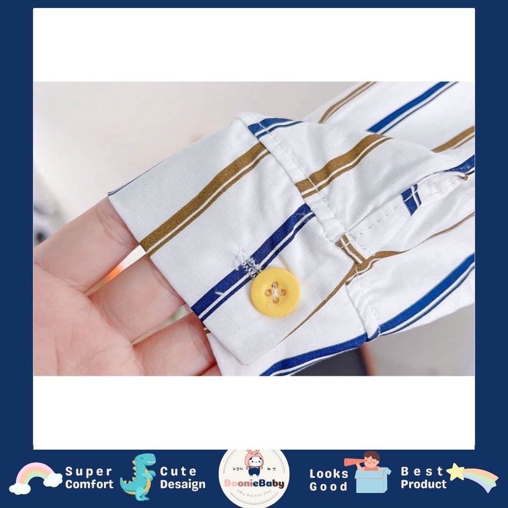 boonie - ATASAN HIPSTER EBV Kemeja Bayi anak Laki-laki import Lengan panjang Berkualitas