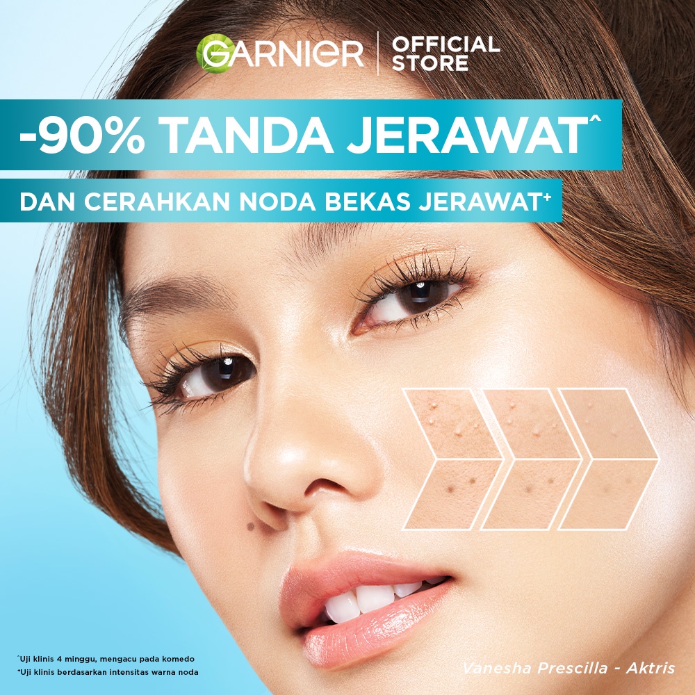 Garnier Bright Complete Anti Acne Serum 15 ml- Skincare Wajah Jerawat Treatment Flek Hitam Semua Bekas Jerawat