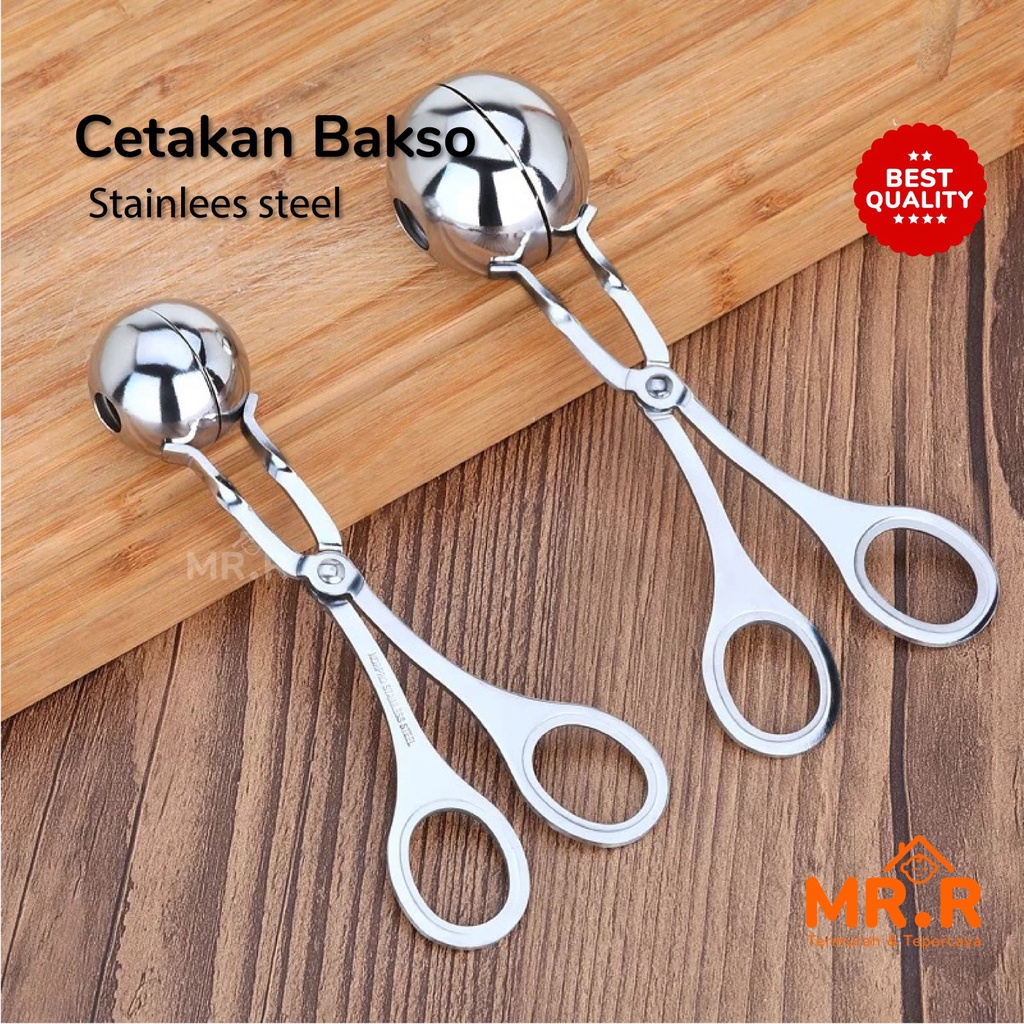Alat Pembuat Bakso Stainless Stell Serbaguna meatball maker Scoop Anti Lengket