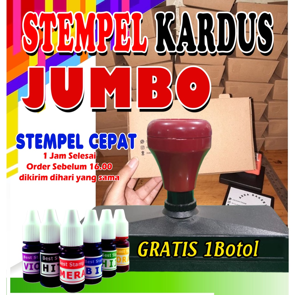 Stempel Custom / Stempel Jumbo / Stempel Kardus / Stempel Besar