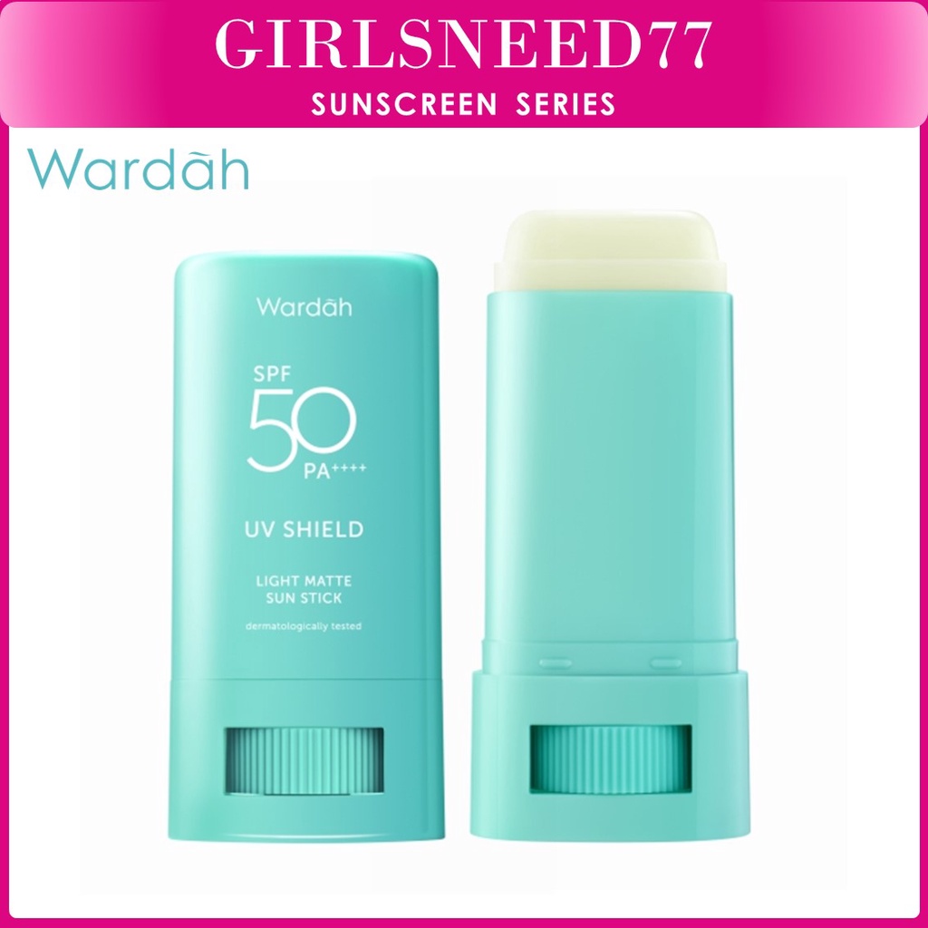 Wardah UV Shield Light Matte Sun Stick 22 g Girlsneed77 COD