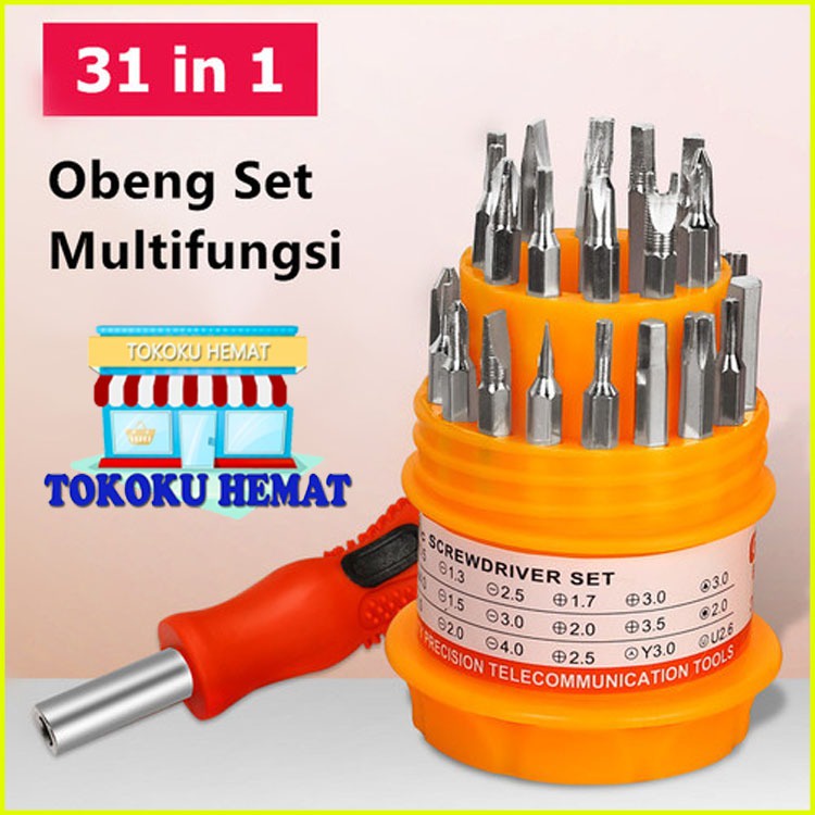SET OBENG 31 IN 1 OBENG MAGNETIC SET OBENG MINI OBENG HANDPHONE SET