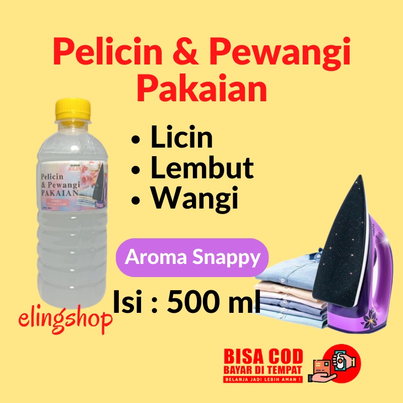 Pelicin Pewangi Pengharum Pakaian Baju Laundry Setrika Tahan Lama Aroma Snappy 500 ml