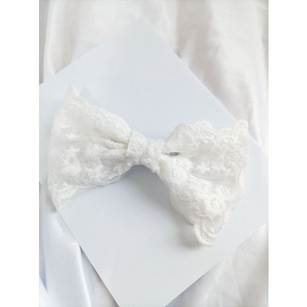 White Big Bow Pita Korea Yeolin