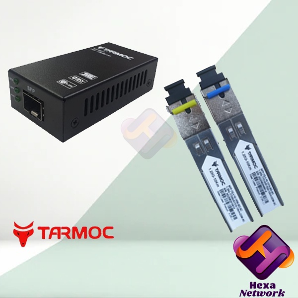 Paket Tarmoc Media Converter SFP 1G POE IN 5-24V + SFP BIDI 1G 10KM