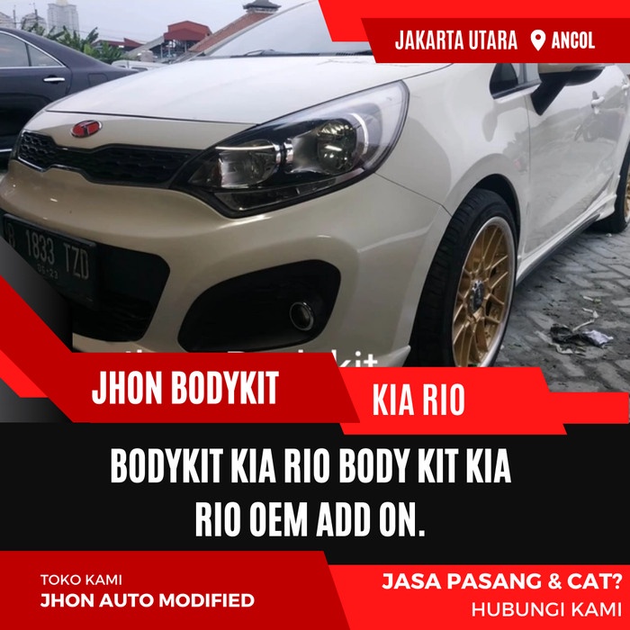 BODYKIT KIA RIO BODY KIT KIA RIO OEM ADD ON.