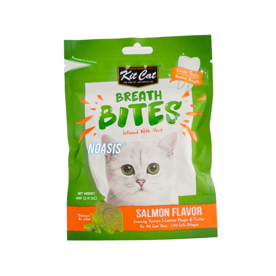 Kit Cat Breath Bites 60 gr Snack / Cemilan Pembersih Gigi Kucing