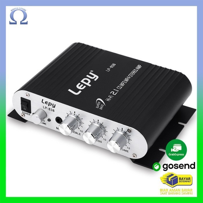 Terlaris Power Amplifier Car Lepy Hifi Stereo Amplifier Treble Bass Booster