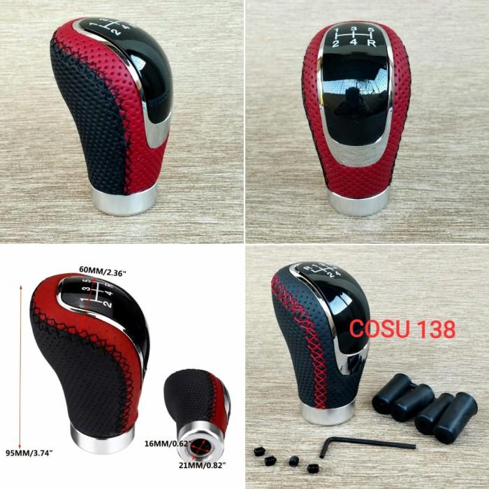 Universal Shift Knob Tuas Transmisi Kulit Manual 6 Speed