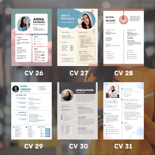 Pembuatan CV | Desain CV / Design CV dan Lamaran Kerja - FREE REVISI