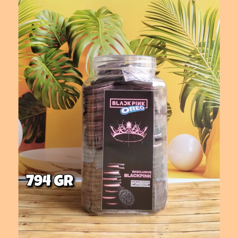 Cemilan / Snack / Lebaran / Viral / Toples Jerapah / Oreo Blackpink Straw / Kue