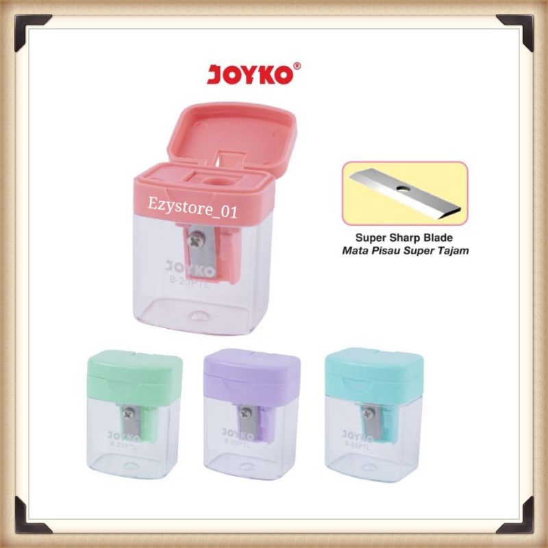 

Sharpener Rautan Serutan Orotan Joyko Warna PASTEL B-23PTL B 23PTL