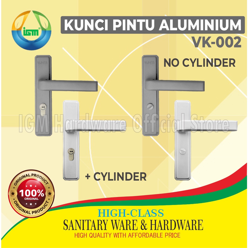 KUNCI PINTU ALUMINIUM CYLINDER IGM VK-002