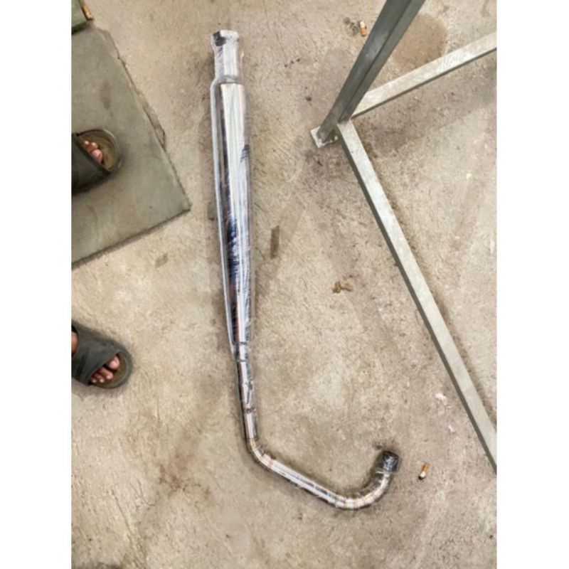 Knalpot plor corbi stainless pnp cb 125 cb 100 gl 100 mp tiger tirev