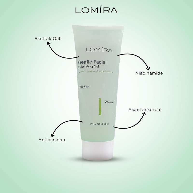 Lomira gentle facial exfoliating gel Gel 120 ml