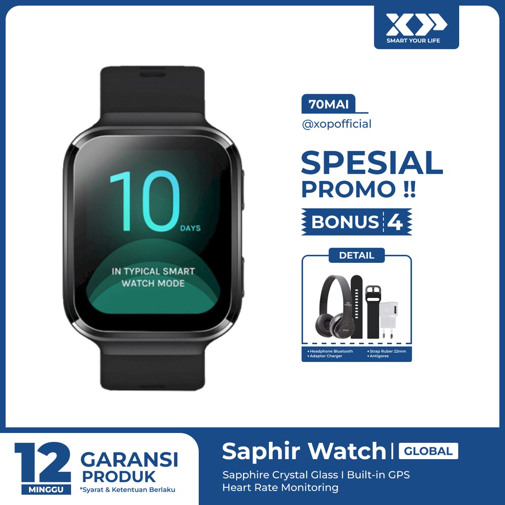 Saphir Smartwatch GPS Sport Tracker Heart Rate Monitor IP68 Original