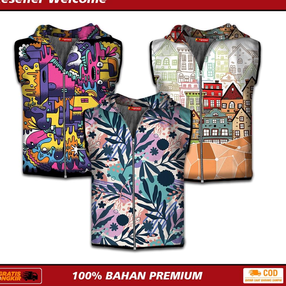 [ART. 2824] Rompi Wanita - Vest Sepeda - Hoodie Pria - Atasan Olahraga - Anti Bakteri - All Size - B