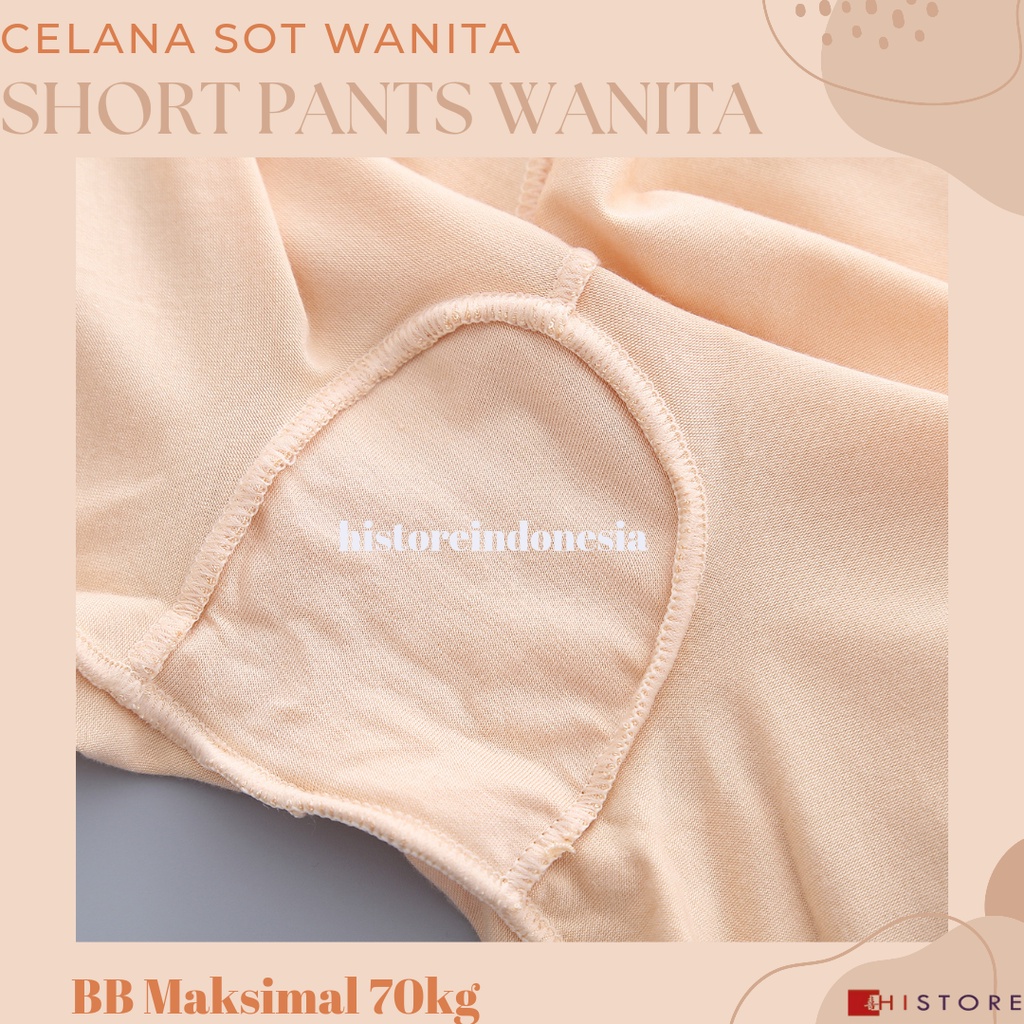 [HI] Short Pants Wanita Seamless Fit 079 Celana Pendek Ketat CD BB Maksimal 70 kg