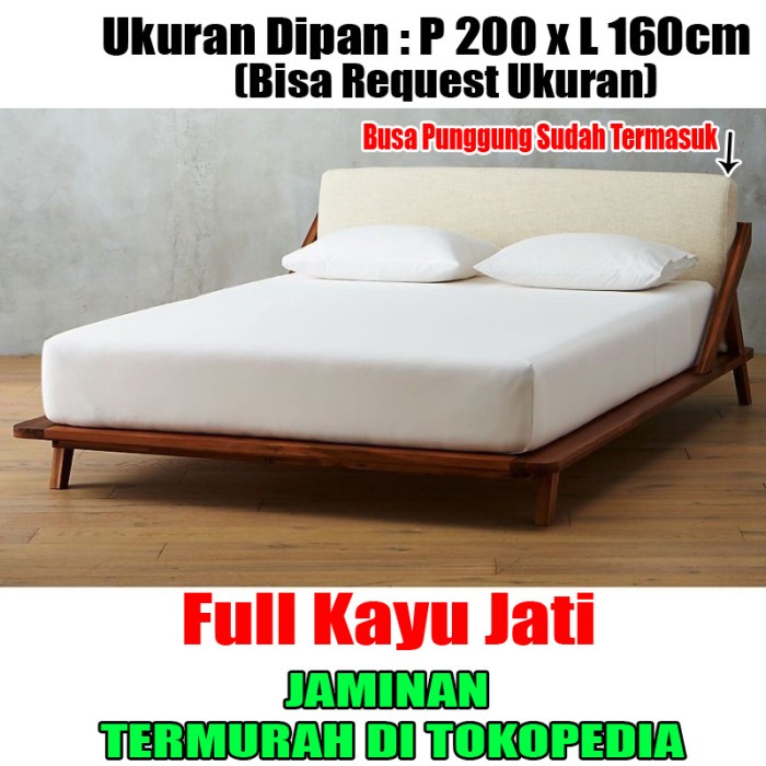 RAY Tempat tidur, dipan, ranjang, Divan Lesehan Minimalis Kayu Jati New