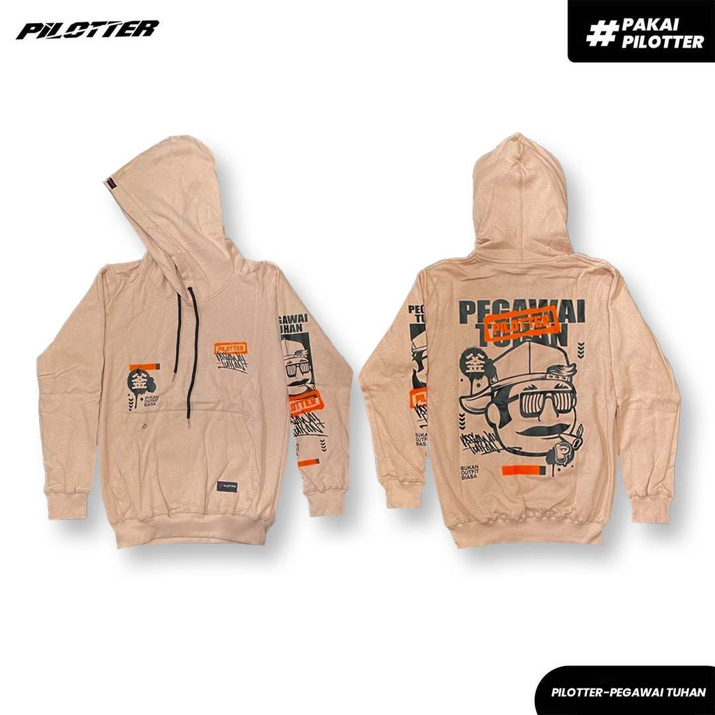 HOODIE PILOTTER PEGAWAI TUHAN ORIGINAL JAKET HOODIE PILOTTER RACING HOODIE HEREX