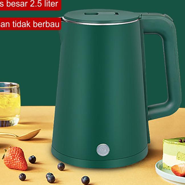 ۝ Teko Listrik Pemanas Air Electric Kettle Ketel Besar Otomatis Stainless 2 Liter ketel pemanas air 